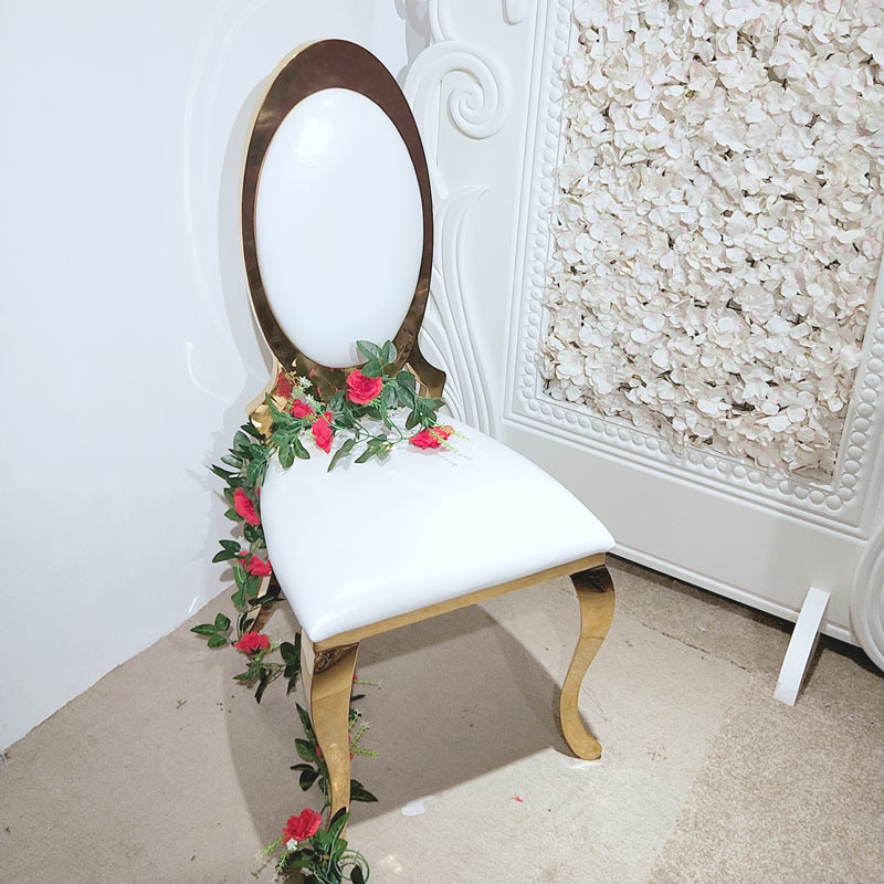 Laser back Wedding dining chair CY010