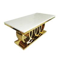 White Marble rectangle Dining table CT005