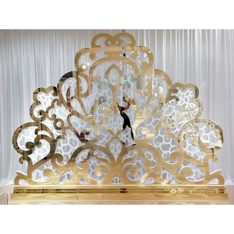 Gold and Sliver Wedding screen PF002