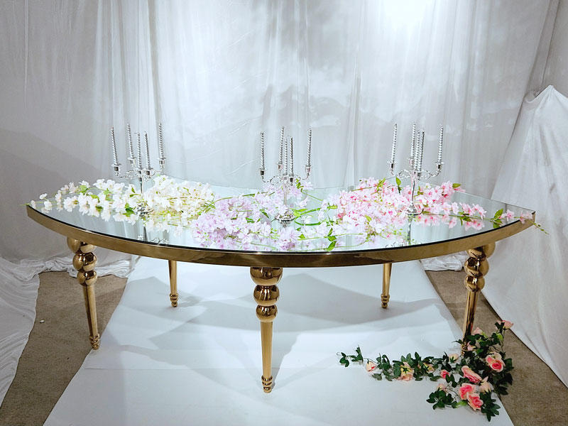 Perfect Wedding Furniture half wedding party table with contemporary manufacturing series for hotel-2