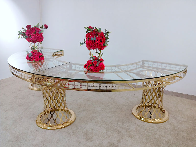 durable wedding reception table rectanglein various shapes for wedding ceremony-4