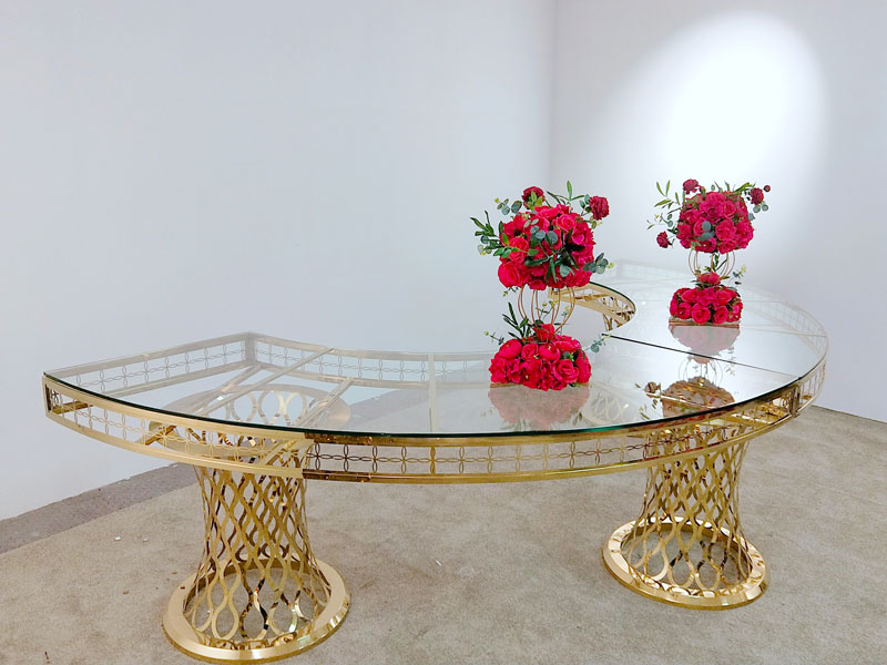 durable wedding reception table rectanglein various shapes for wedding ceremony-5