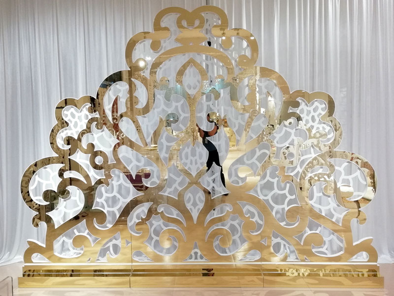 Perfect Wedding Furniture gold wedding screen decorations Suppliers for hotel-3