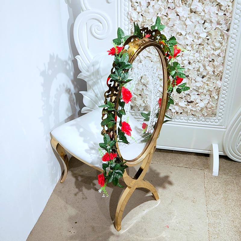 durable wedding chairs for bride and groom back manufacturer for hotel-4