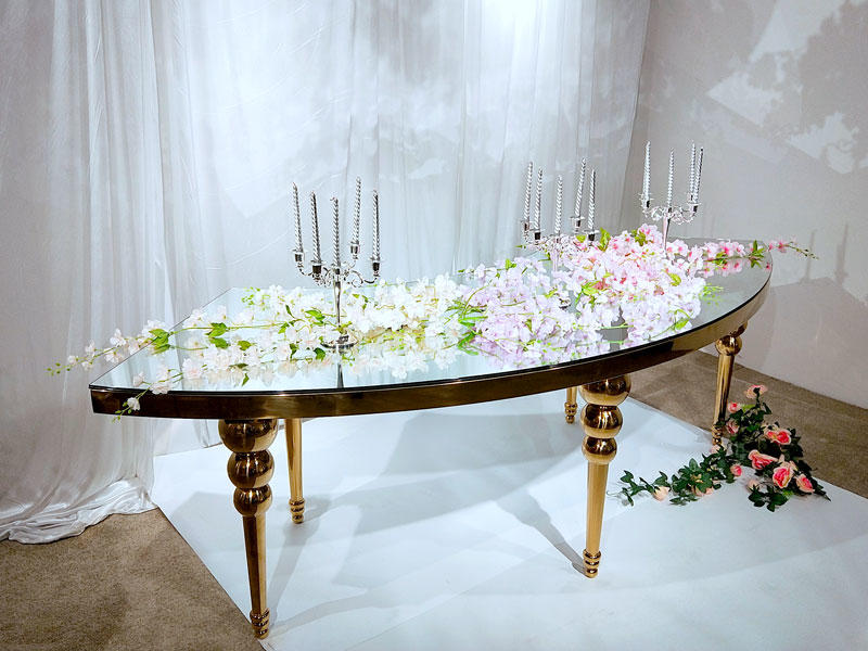 Perfect Wedding Furniture half wedding party table with contemporary manufacturing series for hotel-3